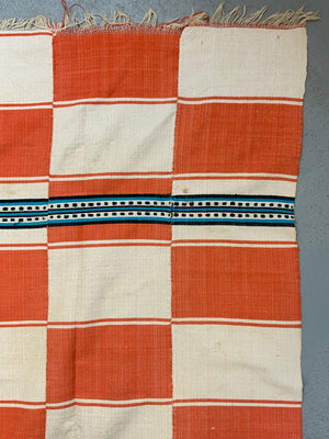 W. African Ivory Coast strip weave cotton mantle (220 x 148cm)