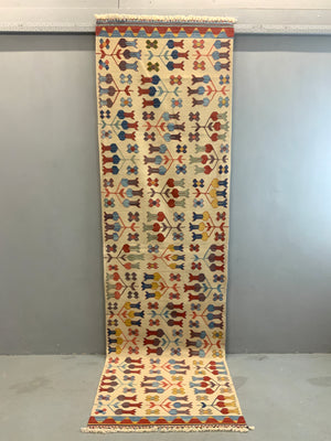 Turkish Konya natural dye kilim runner (308 x 92cm) *new