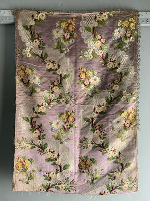 Lyon or Spitalfields antique brocade (76 x 53cm)