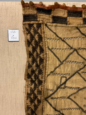Congo Kuba skirt rafia fragment (123 x 54cm)