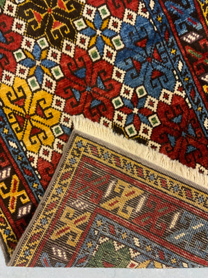 Turkish runner handspun wool natural dyes (290 x 76 cm) *new