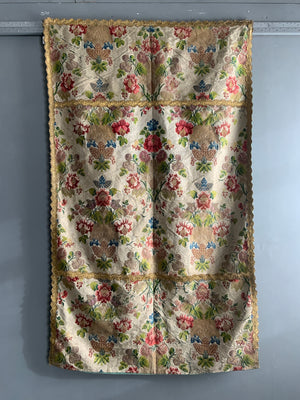 French antique silk brocade (173 x 103cm)