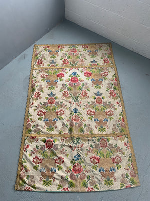 French antique silk brocade (173 x 103cm)