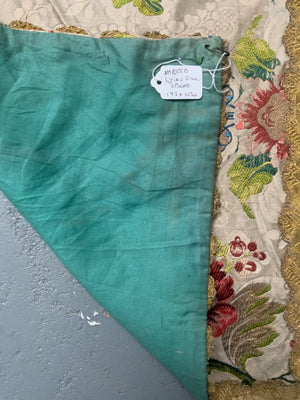 French antique silk brocade (173 x 103cm)