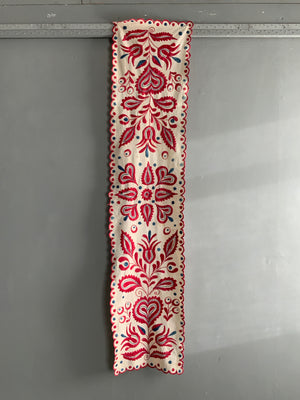 Hungarian antique embroidery counterplain (169 x 38cm)