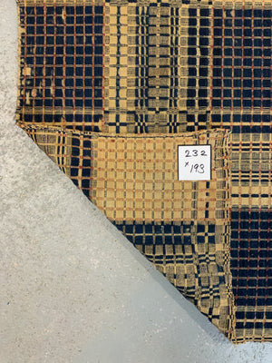 American antique Pennsylvanian wool double-cloth blanket (232 x 193cm)