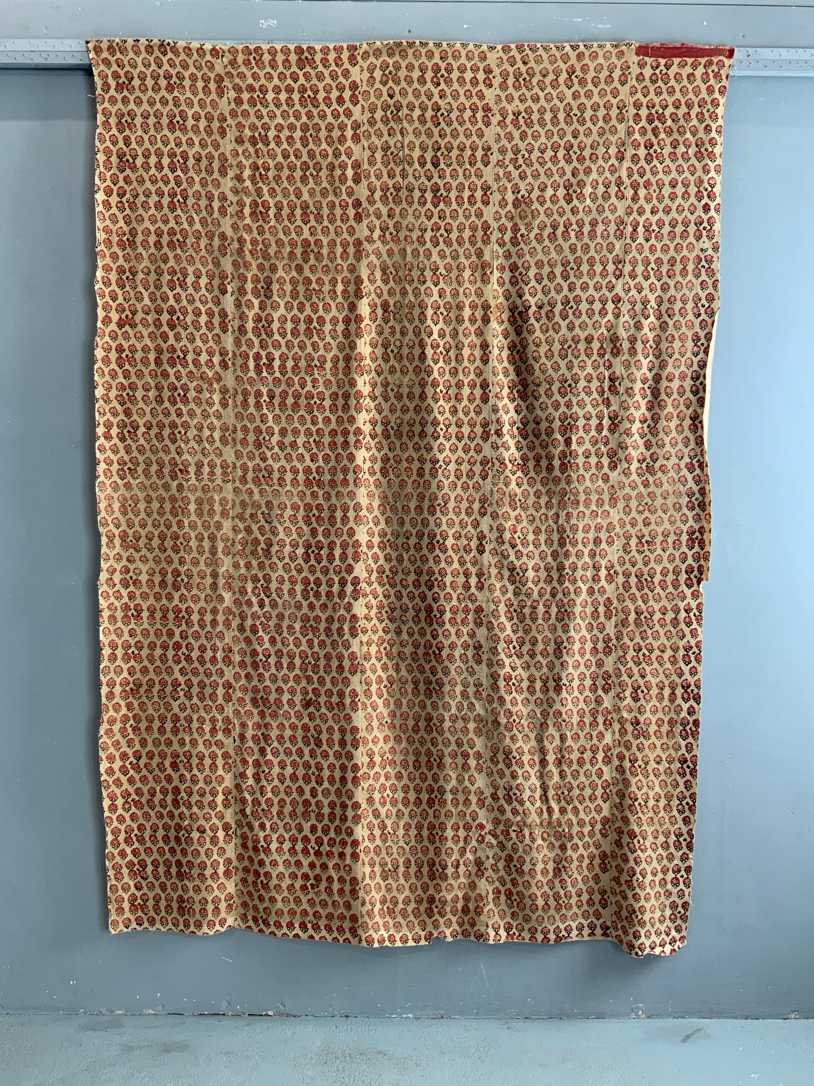 Uzbek antique Block printed cotton (212 x 147)