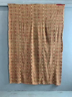 Uzbek antique Block printed cotton (212 x 147)