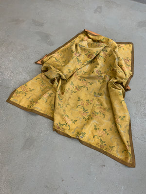Lyon or Spitalfields antique silk brocade (183 x 148cm)