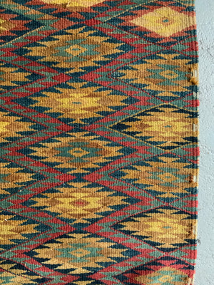 Azerbaijan vintage flatweave rug (209 x 175cm)
