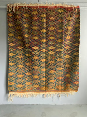 Azerbaijan vintage flatweave rug (209 x 175cm)