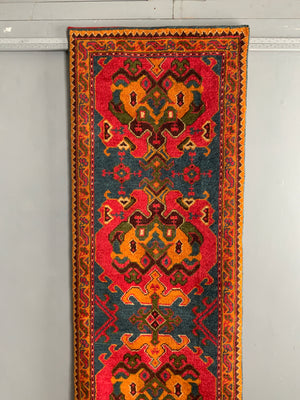 CROR bespoke Turkish 'house style' Ushak design runner (405 x 93cm) *new