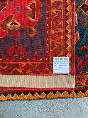 CROR bespoke Turkish 'house style' Ushak design runner (405 x 93cm) *new