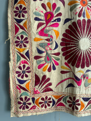 Indian Gujarat embroidery (146 x 125cm)