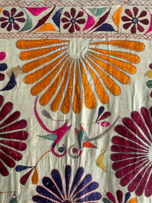 Indian Gujarat embroidery (146 x 125cm)
