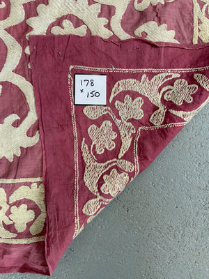 Samarakand pink ground vintage Suzani af *  (178 x 150)