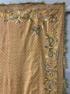 Portuguese or Salamanca embroidered bedcover (226 x 160cm)