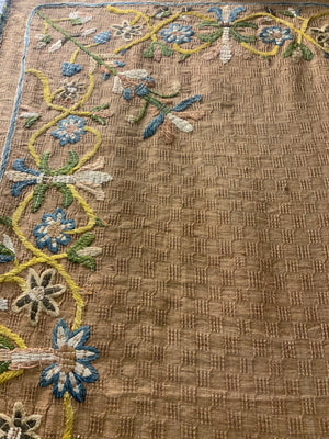 Portuguese or Salamanca embroidered bedcover (226 x 160cm)