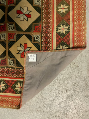 French needlepoint rug (263 x 114cm)