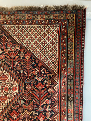 Khamseh antique small carpet (254 x 158cm)