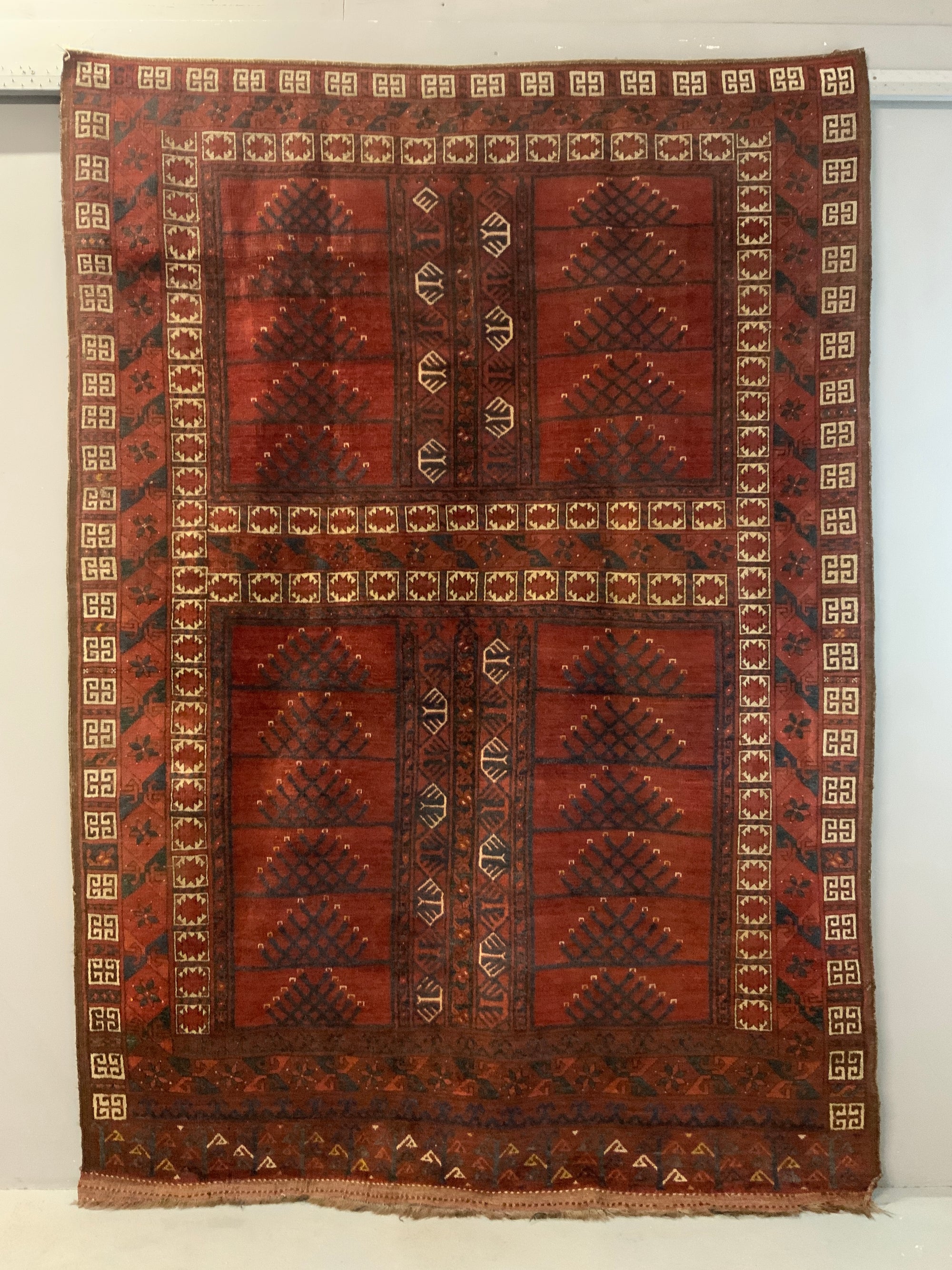 Turkmen antique Ersari ensi rug (244 x 170cm)