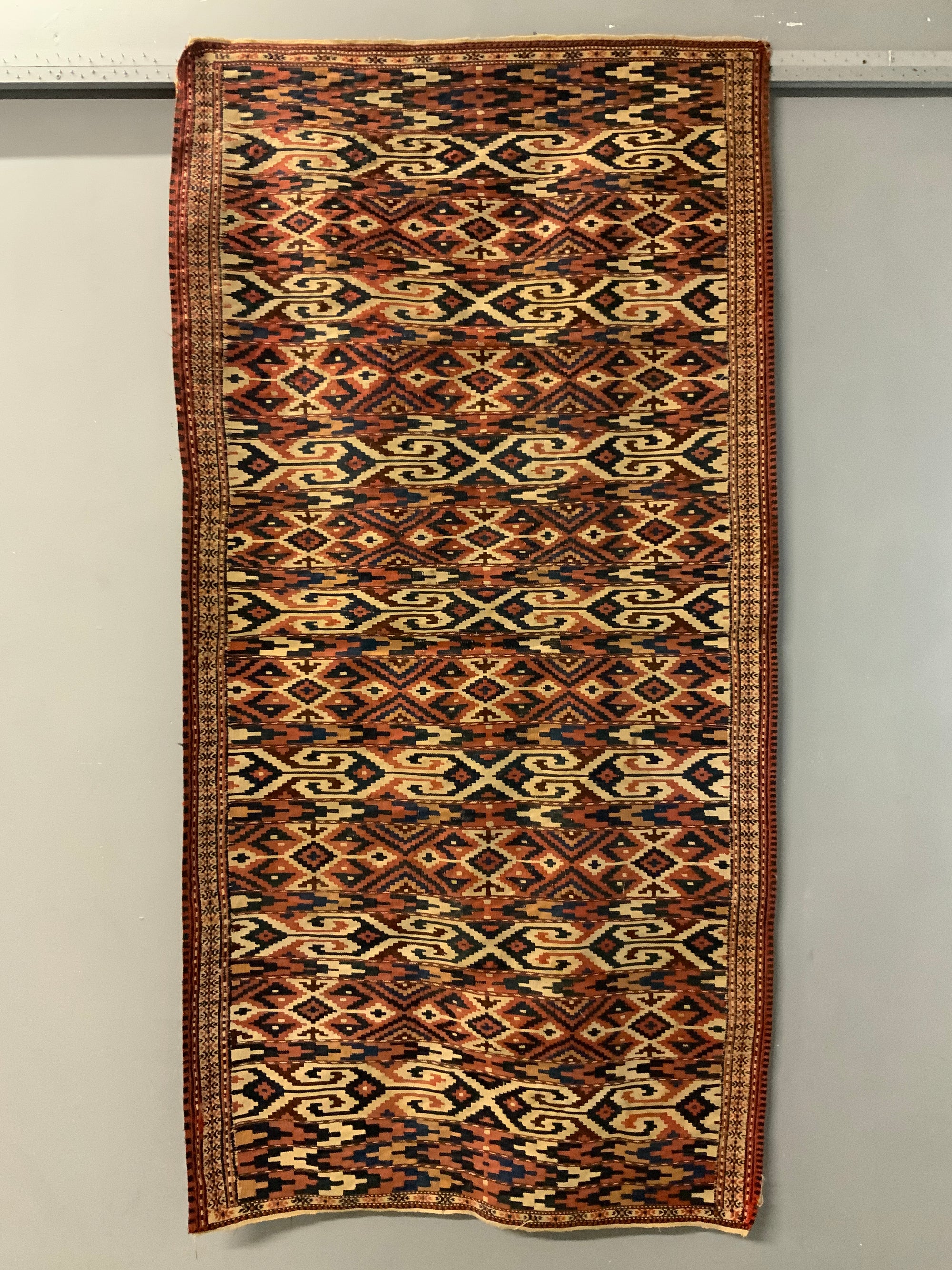Turkmen antique Yomut palas kilim (213 x 112cm)