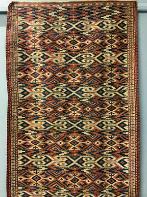 Turkmen antique Yomut palas kilim (213 x 112cm)