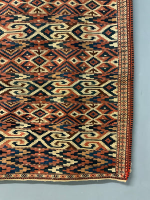 Turkmen antique Yomut palas kilim (213 x 112cm)