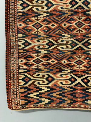 Turkmen antique Yomut palas kilim (213 x 112cm)