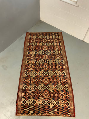 Turkmen antique Yomut palas kilim (213 x 112cm)