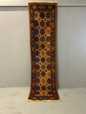 Turkish runner handspun wool natural dyes (290 x 76 cm) *new