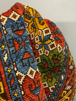 Turkish runner handspun wool natural dyes (290 x 76 cm) *new