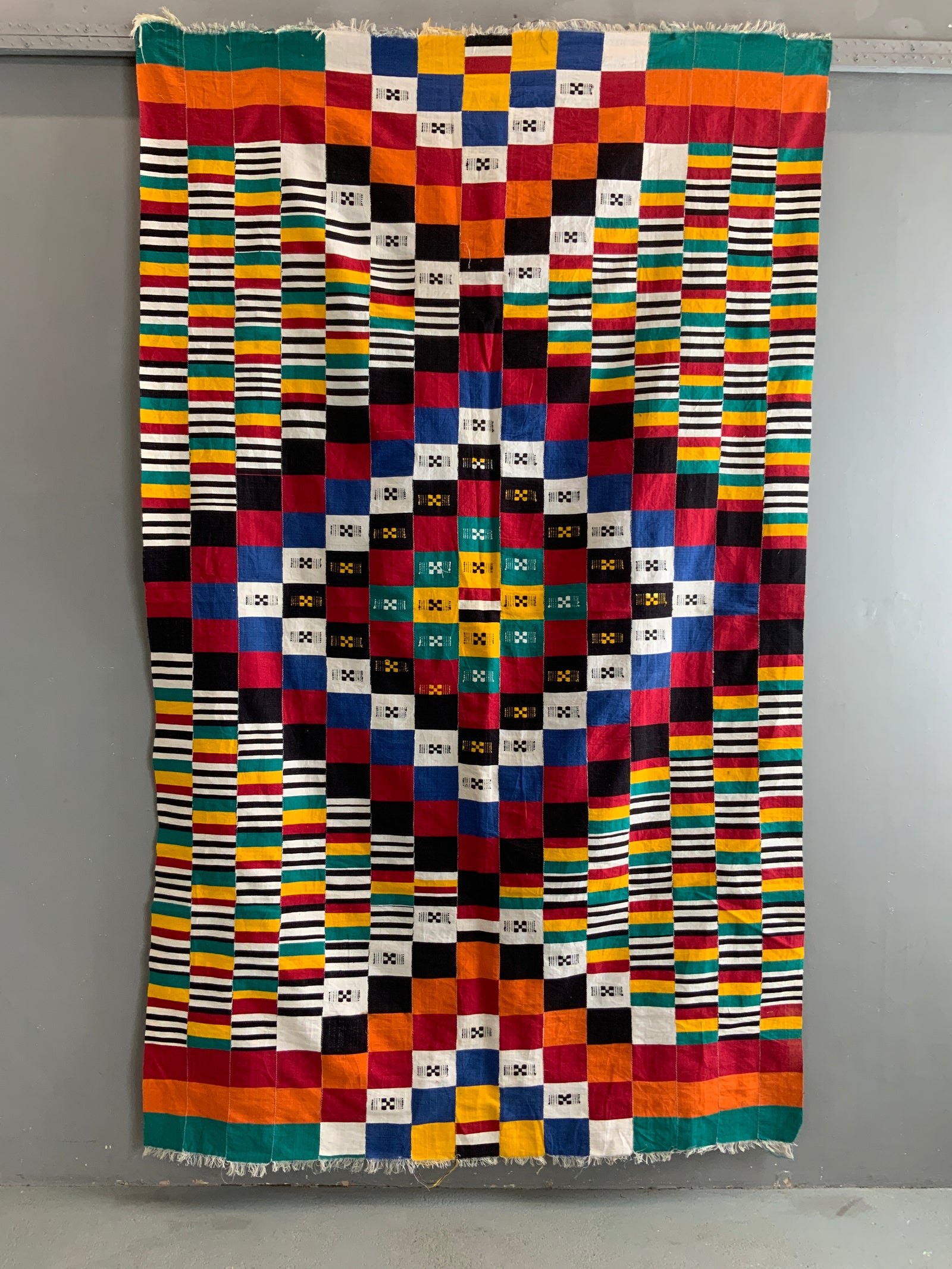 W. African Ivory Coast cotton mantle (226 x 134cm)