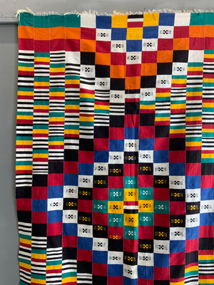 W. African Ivory Coast cotton mantle (226 x 134cm)