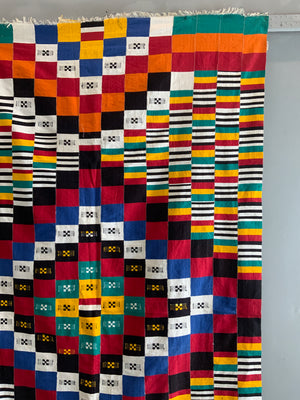 W. African Ivory Coast cotton mantle (226 x 134cm)