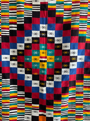 W. African Ivory Coast cotton mantle (226 x 134cm)