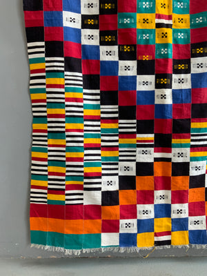 W. African Ivory Coast cotton mantle (226 x 134cm)