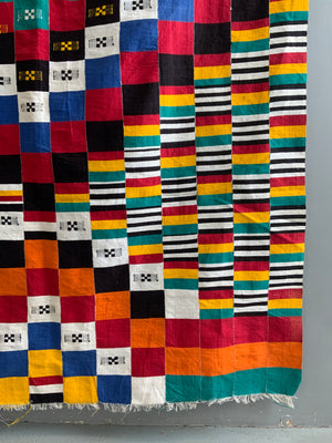 W. African Ivory Coast cotton mantle (226 x 134cm)