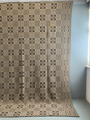 American antique cotton double weave bedcover (280 x 235cm)