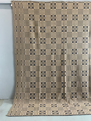 American antique cotton double weave bedcover (280 x 235cm)