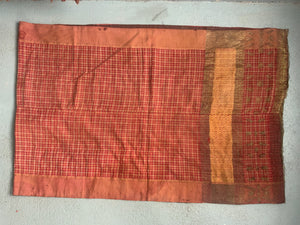 Sumatran Minangkabau silk / gilt selendang (258 x 83cm)