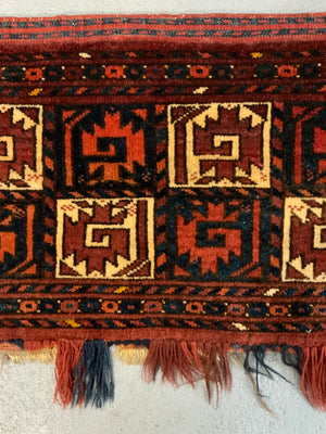 Turkmen Ersari Jollar torba kapunuk kejebe (165 x 39cm)
