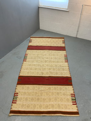 Algerian vintage wool and cotton flatweave (262 x 116cm)