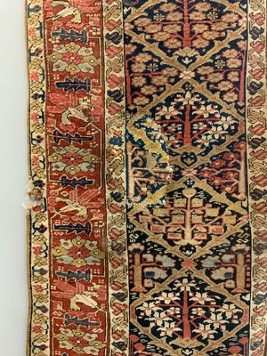 Kurdish antique long rug / runner fragment (271 x 105cm) *AF