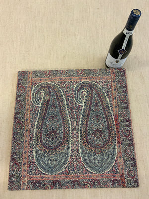 Kashmir shawl fragment (46 x 46cm)