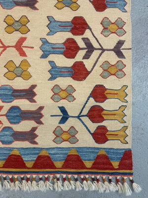 Turkish Konya natural dye kilim runner (308 x 92cm) *new