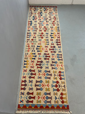 Turkish Konya natural dye kilim runner (308 x 92cm) *new
