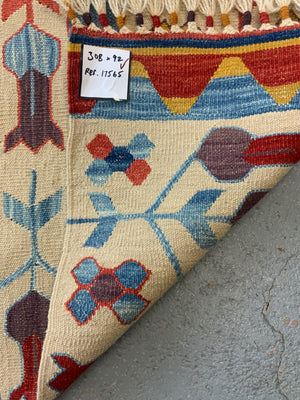 Turkish Konya natural dye kilim runner (308 x 92cm) *new