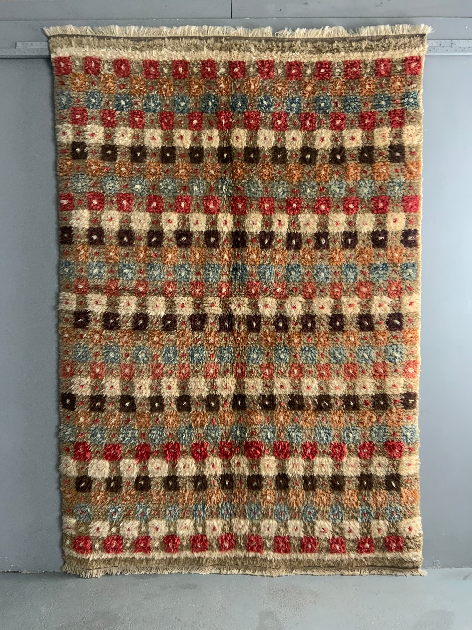 Turkish Anatolian modern Tulu carpet (234 x 162cm)