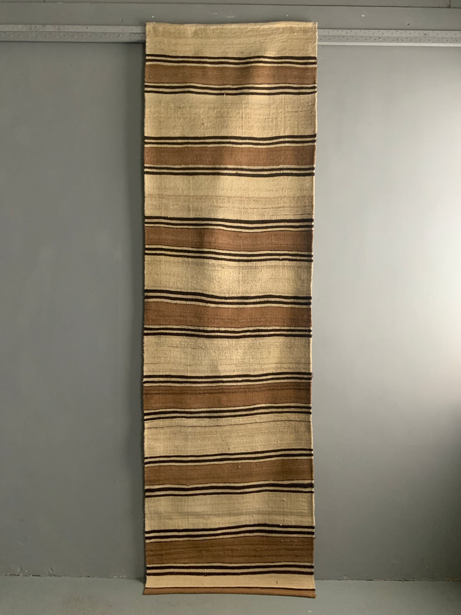 Turkish Central Anatolian striped flatweave runner (244 x 72cm)